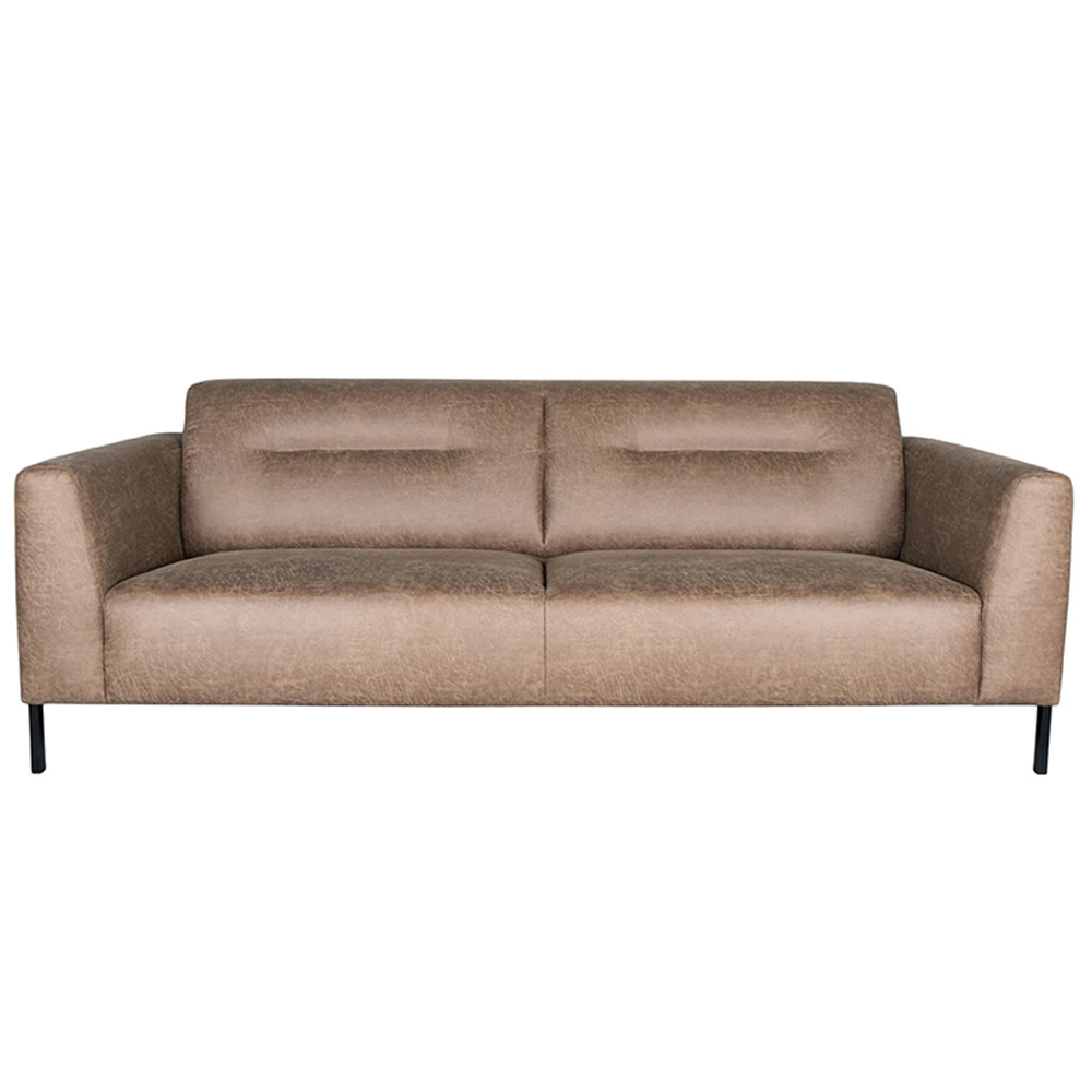 Bank Napoli - Taupe - Microfiber - 3-Zits Bank Napoli - Taupe - Microfiber - 3-Zits