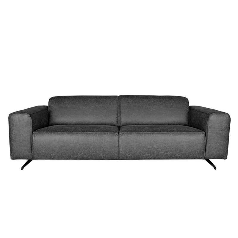 Bank Modena - Antraciet - Microfiber - 3-Zits Bank Modena - Antraciet - Microfiber - 3-Zits