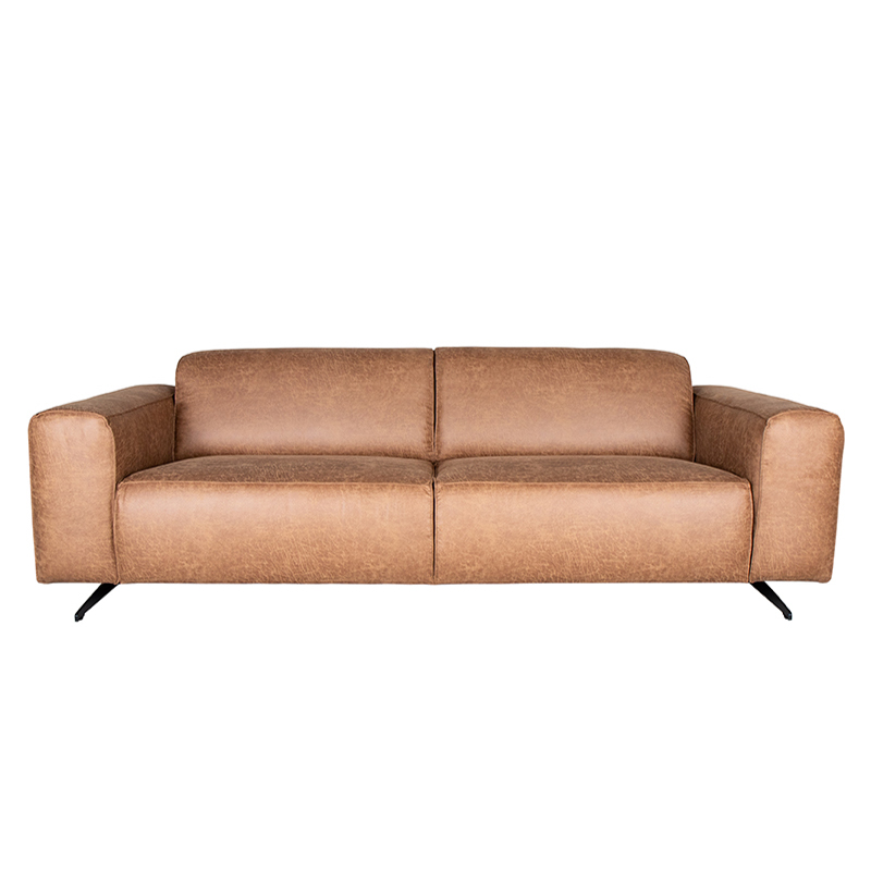 Bank Modena - Cognac - Microfiber - 3-Zits Bank Modena - Cognac - Microfiber - 3-Zits