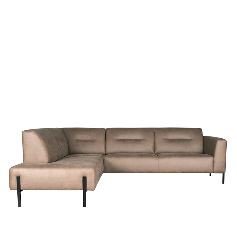 Bank Napoli Ottomane + 2.5-Zits - Taupe - Micro Suede Bank Napoli Ottomane + 2.5-Zits - Taupe - Micro Suede