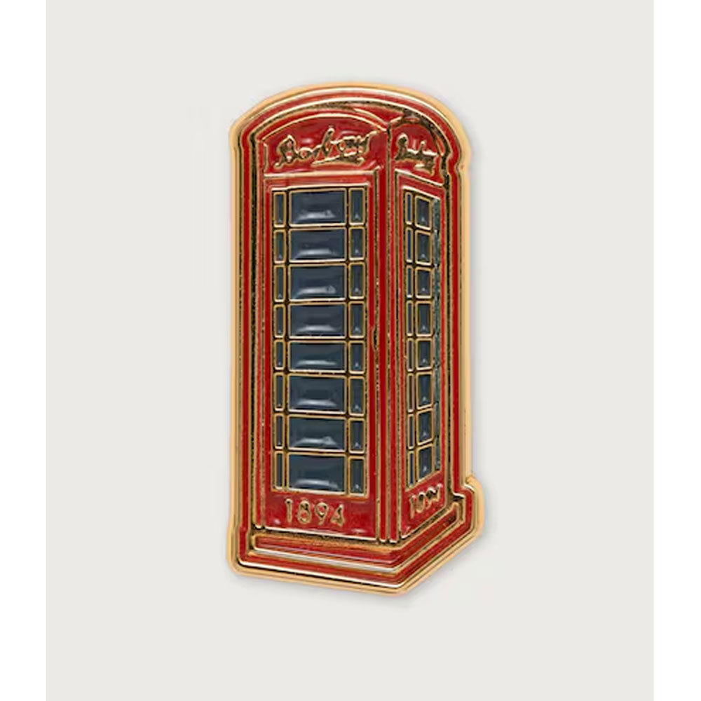 Barbour Pin Badge Red Phone Box