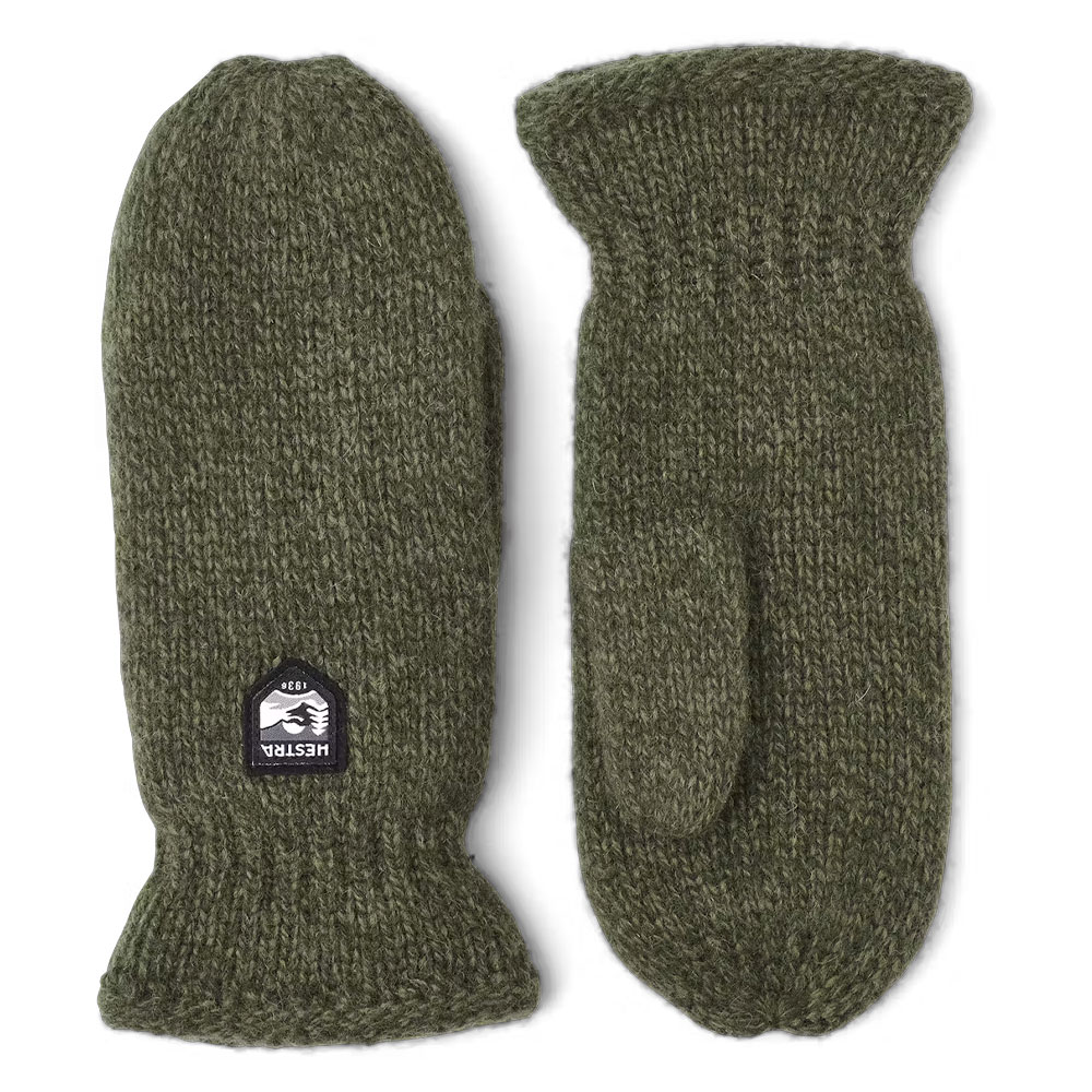 Basic wool glove Mitt olive