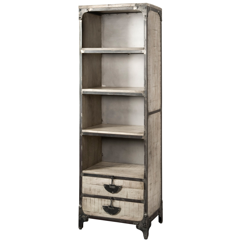 Basto Boekenkast Met 2 Laden Grey huismerk kopen in de aanbieding Basto Boekenkast Met 2 Laden Grey huismerk kopen in de aanbieding