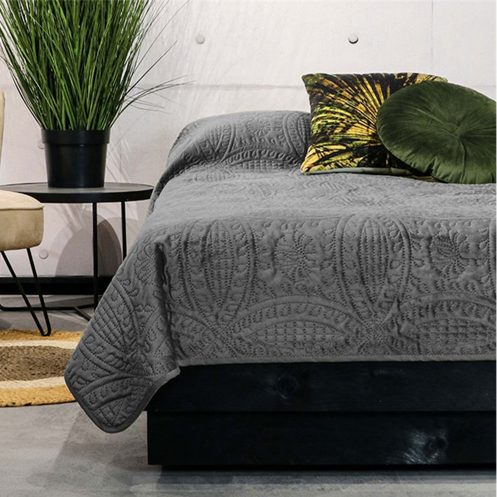 Bedsprei Veronica grey