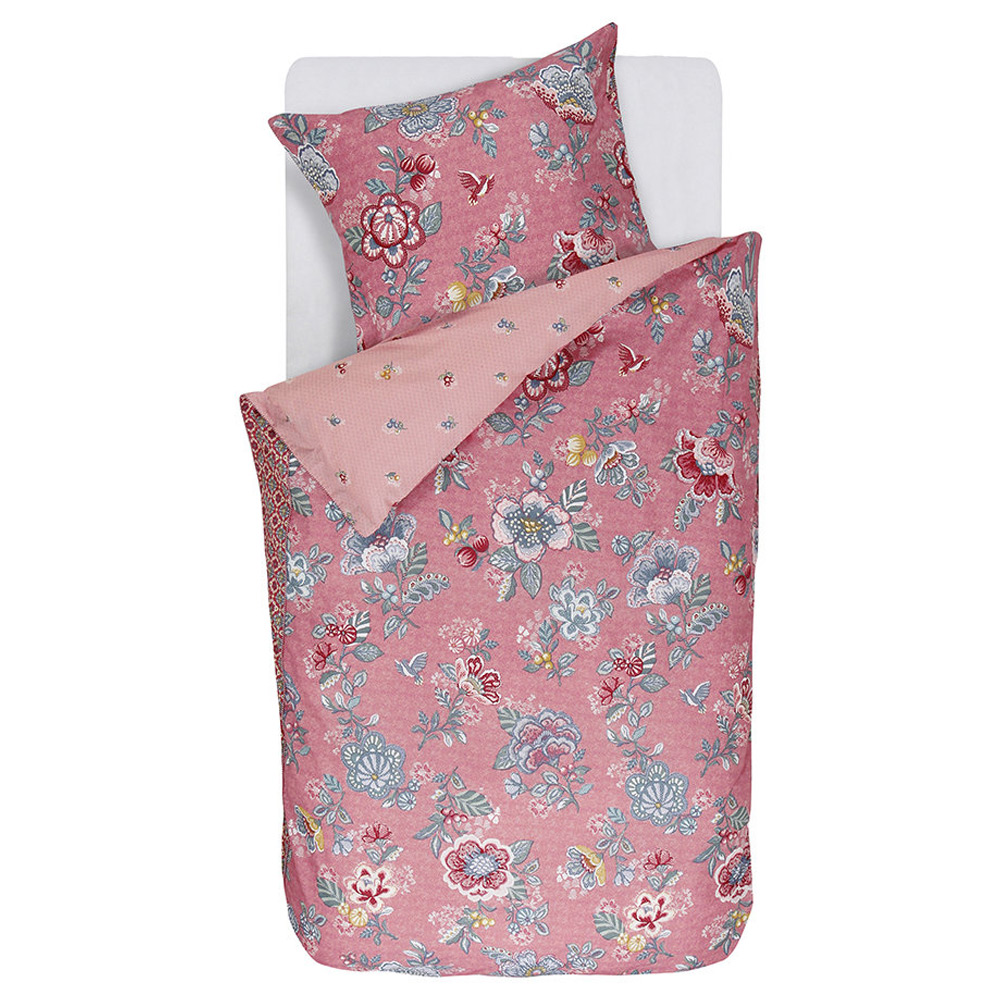 PiP Studio Berry Bird Pink dekbedovertrek, eenpersoons