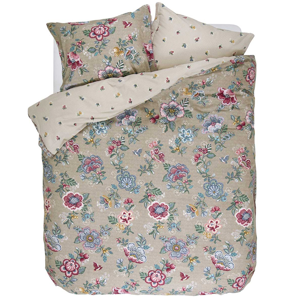 Pip Studio Berry Bird Khaki Dekbedovertrek Tweepersoons pip studio kopen in de aanbieding Pip Studio Berry Bird Khaki Dekbedovertrek Tweepersoons pip studio kopen in de aanbieding