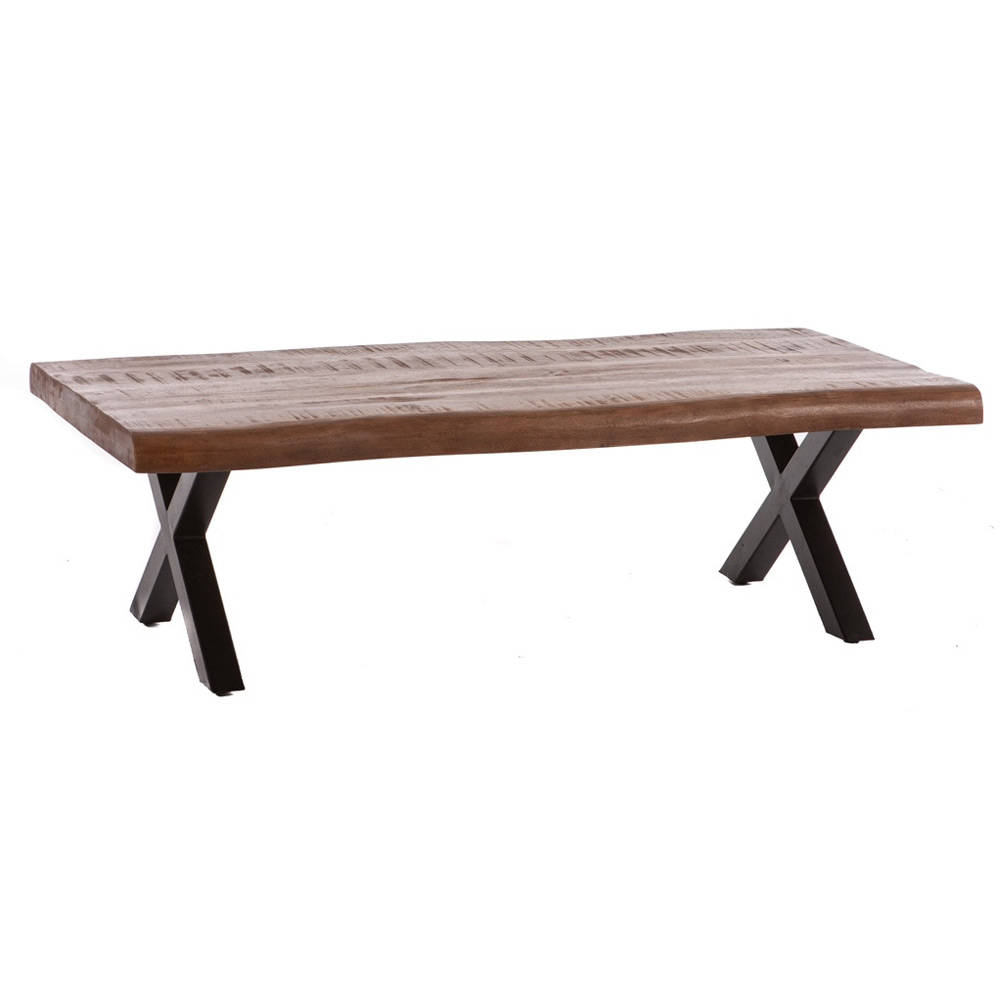 Boomstamsalontafel X-poot Robuust