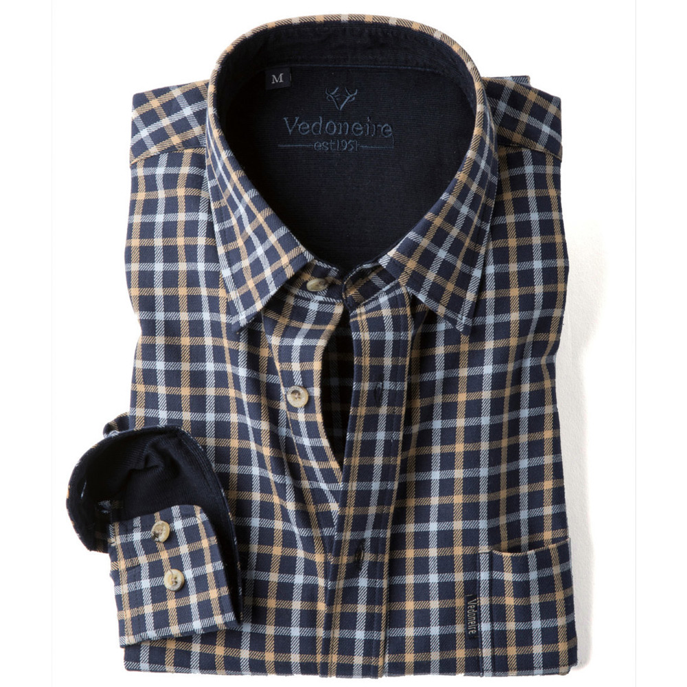Brushed Cotton plaid herenshirt kyle