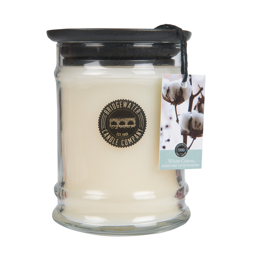 Candle Jar S White Cotton