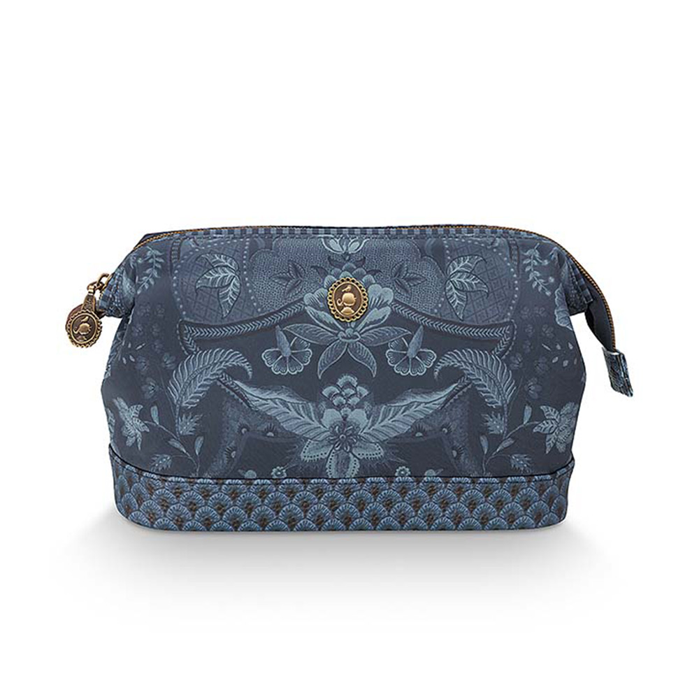 Cosmetic Purse Kyoto Festival Indigo Blue M