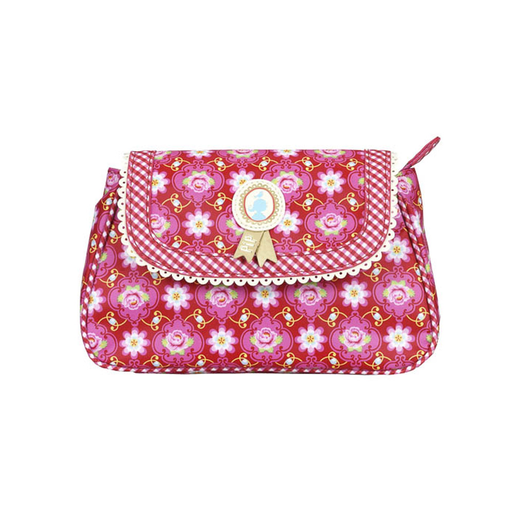 Cosmeticbag+flap S Rood