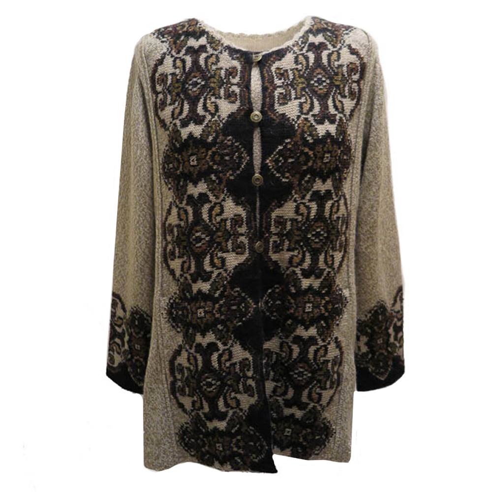 Arana Damask coat (half) lang Cardigan 4053A