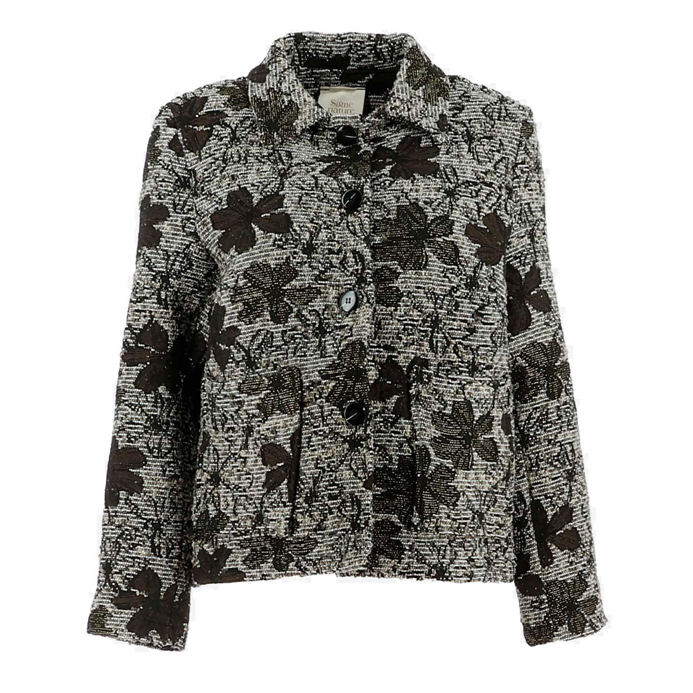 Dames Blazer Flowers Noir
