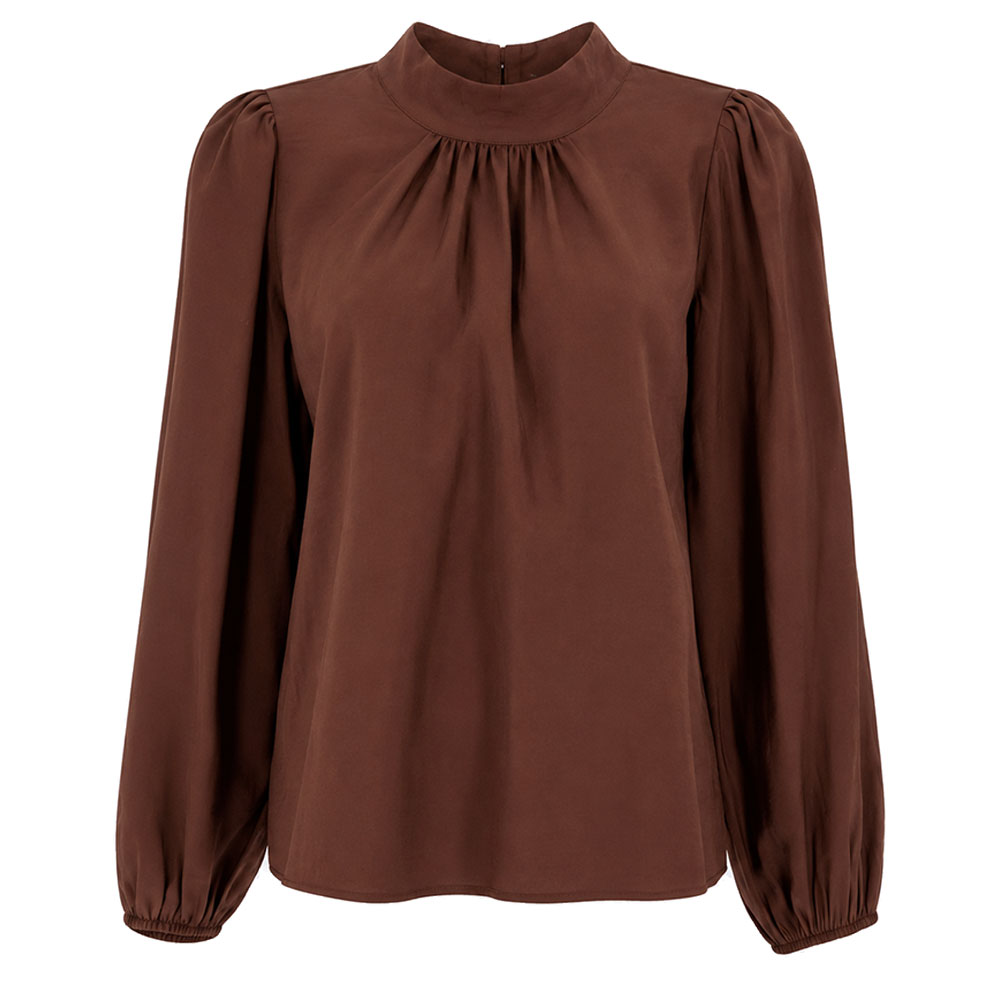 Dames Blouse Evi Marron