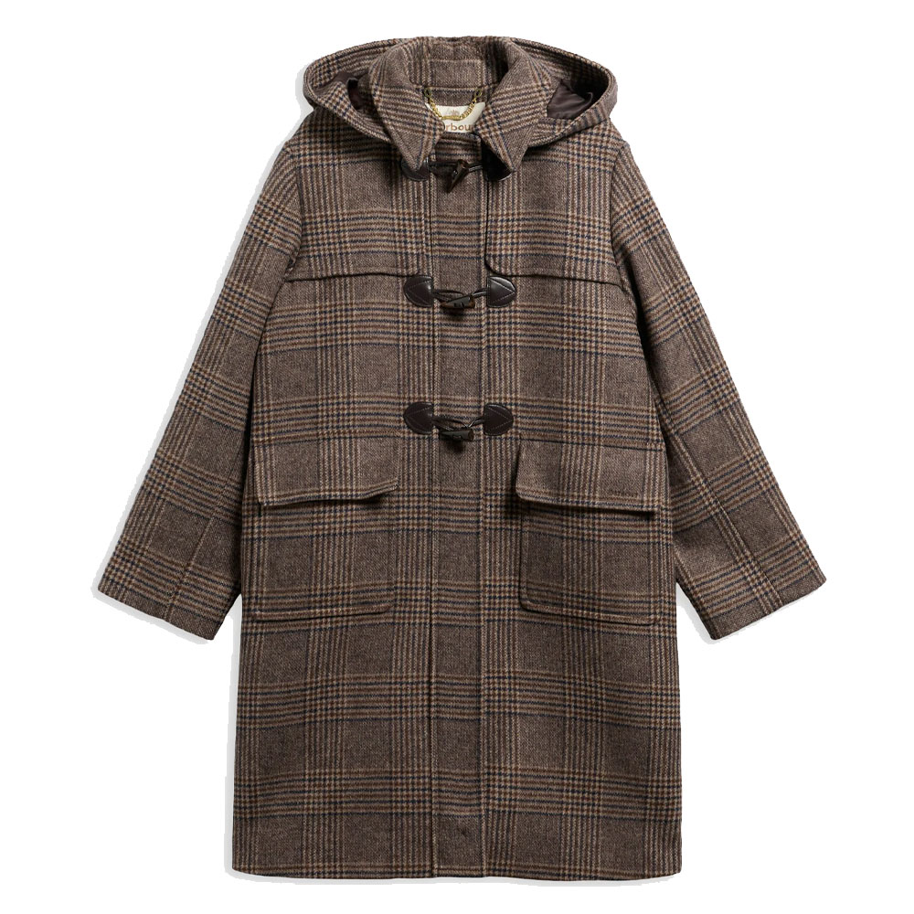 Dames Duffle Coat Melody Wool Prince of Wales