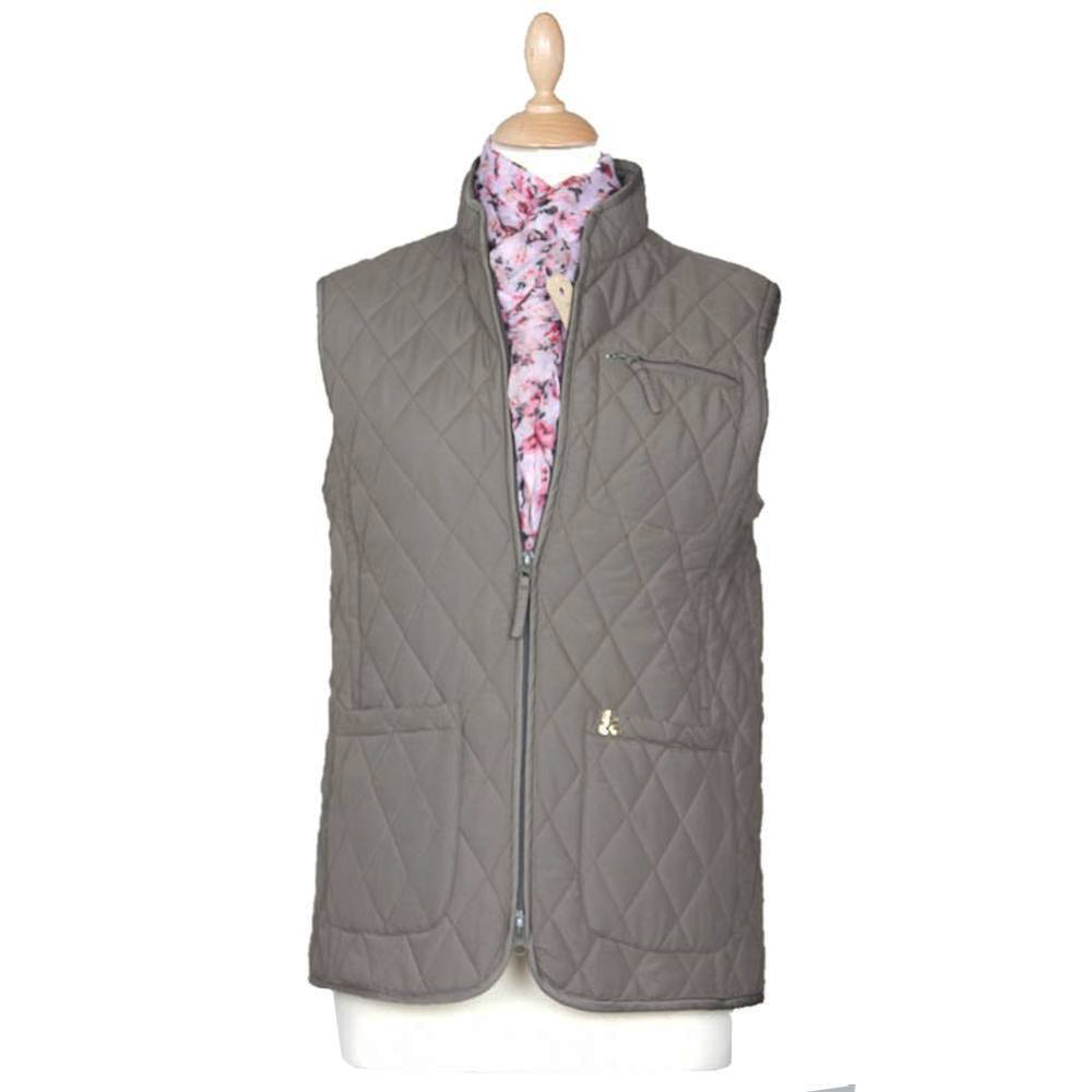 Dames Lichfield Slim quilted gilet olive