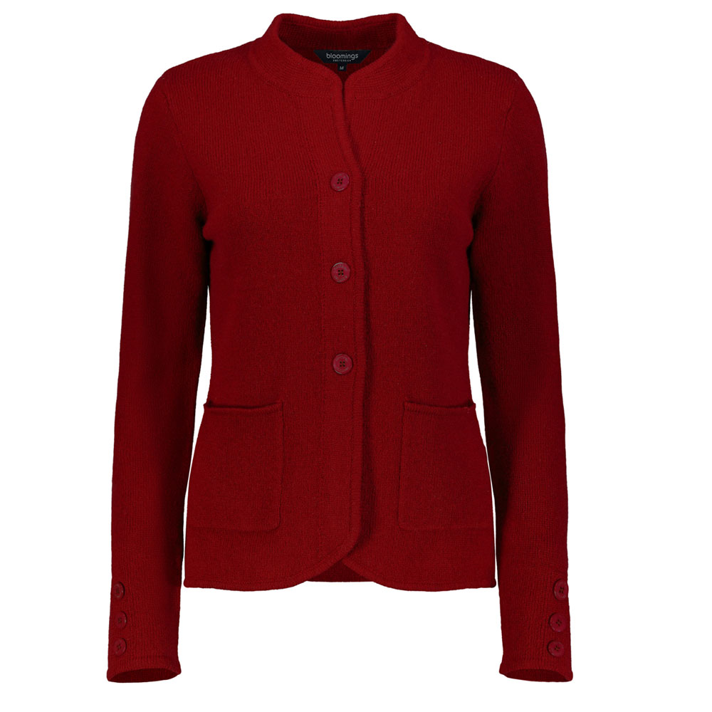 Dames Vest Blazer Cabernet