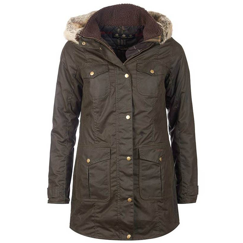 Dames waxjas Ashbridge Olive Dames waxjas Ashbridge Olive