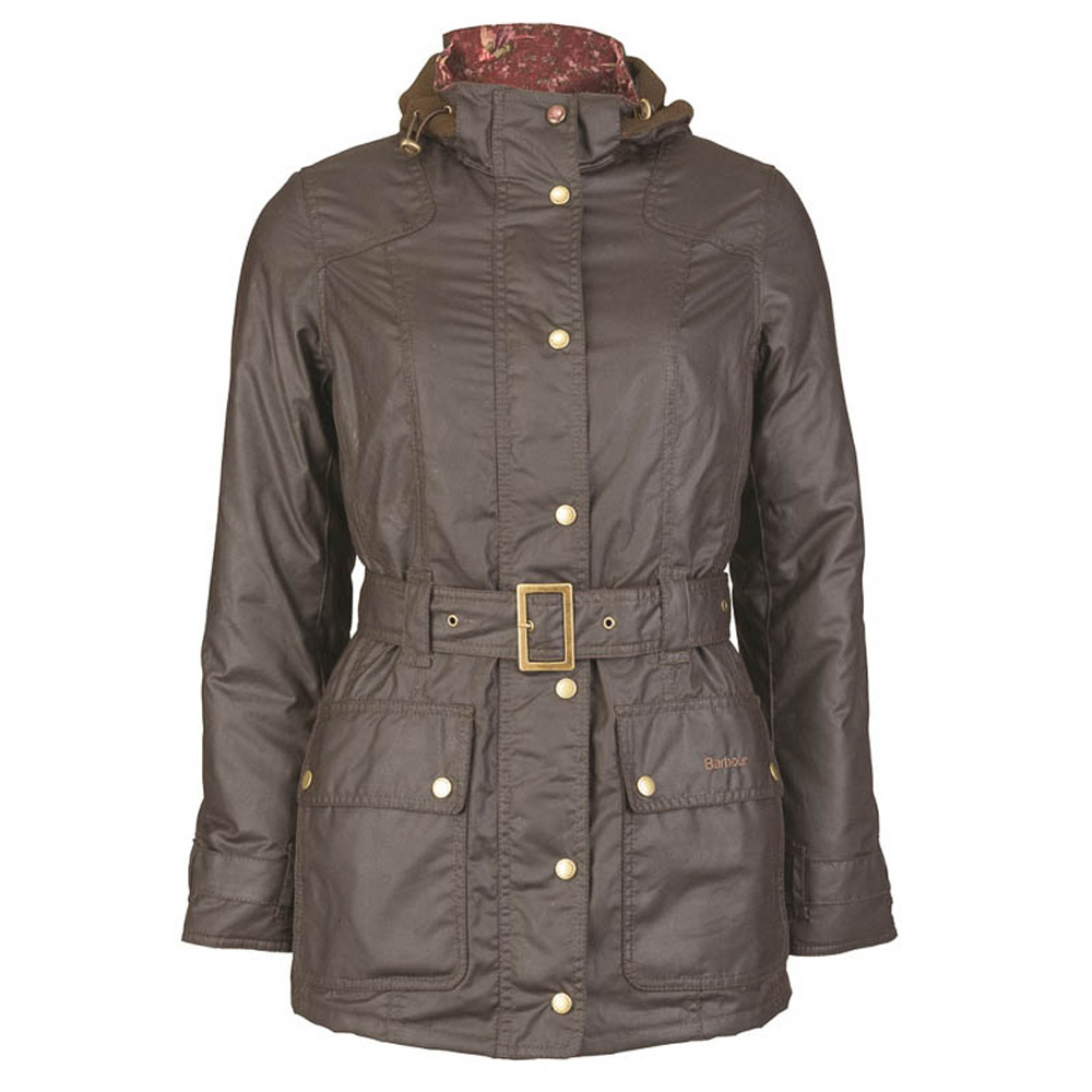 Dames waxjas Bower Belted Rustic