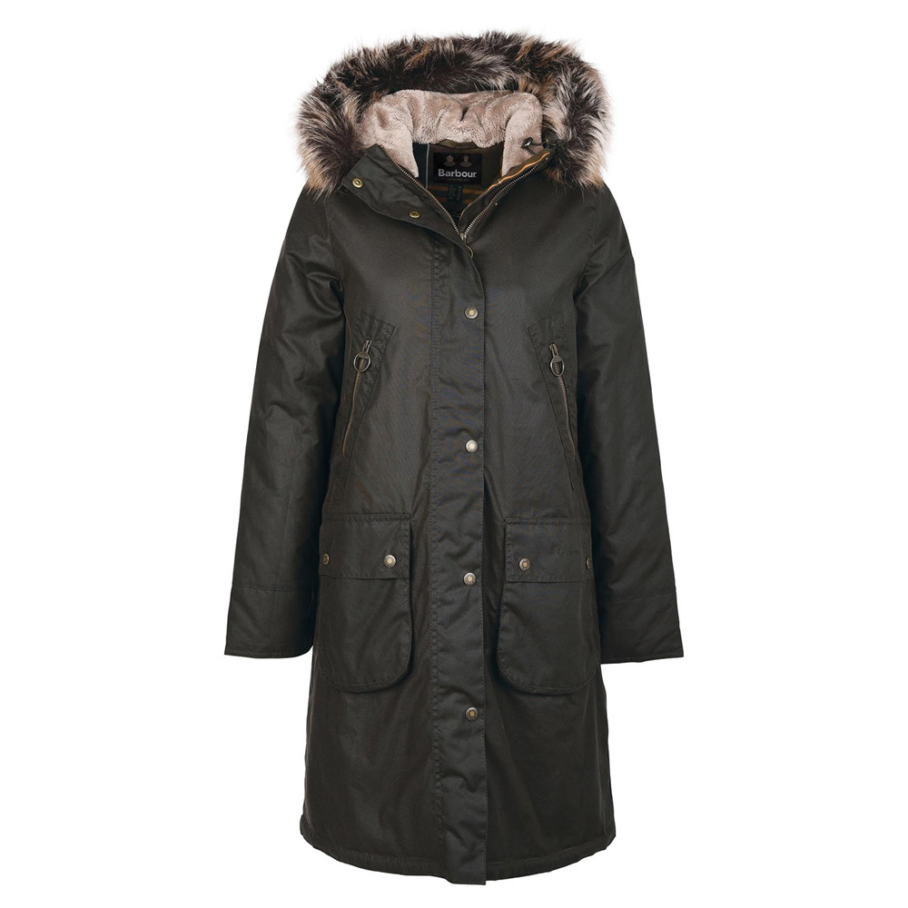 Dames waxjas Stavia Olive