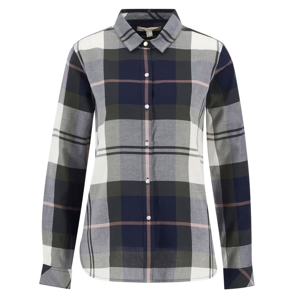 Barbour Damesblouse Moorland Navy/ Arabesque