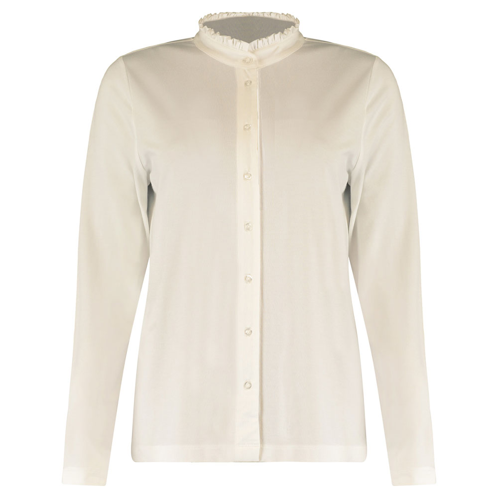 Bloomings Damesblouse Ruffle Jersey Moon
