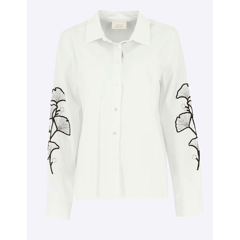Damesblouse Vera met motief Blanc Brun