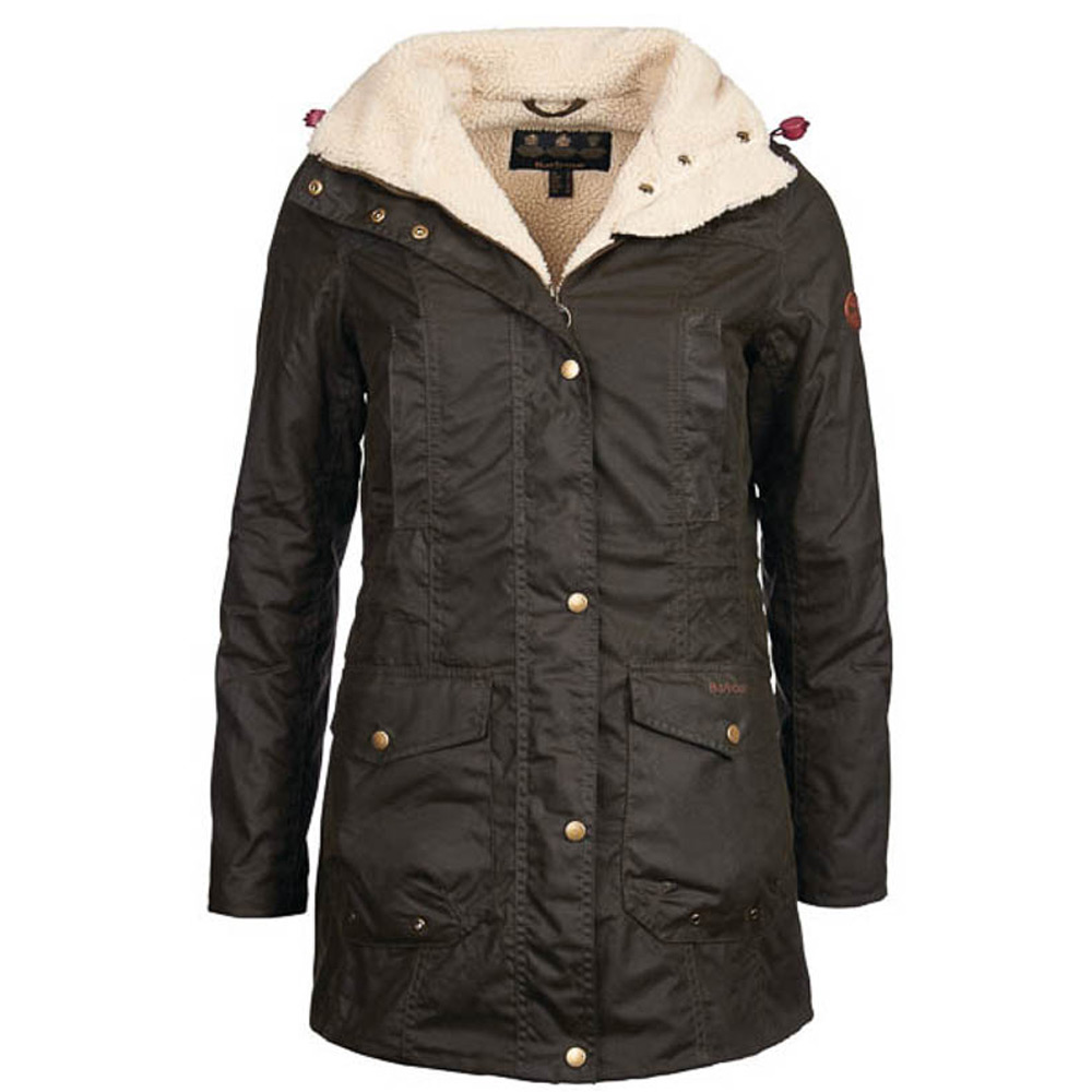Damesjas Bleaklow waxjacket olive Damesjas Bleaklow waxjacket olive