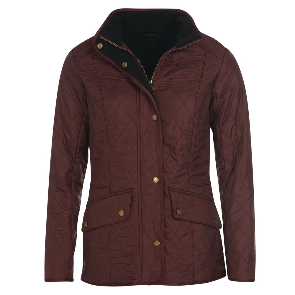 Damesjas Cavalry Polarquilt plum/black