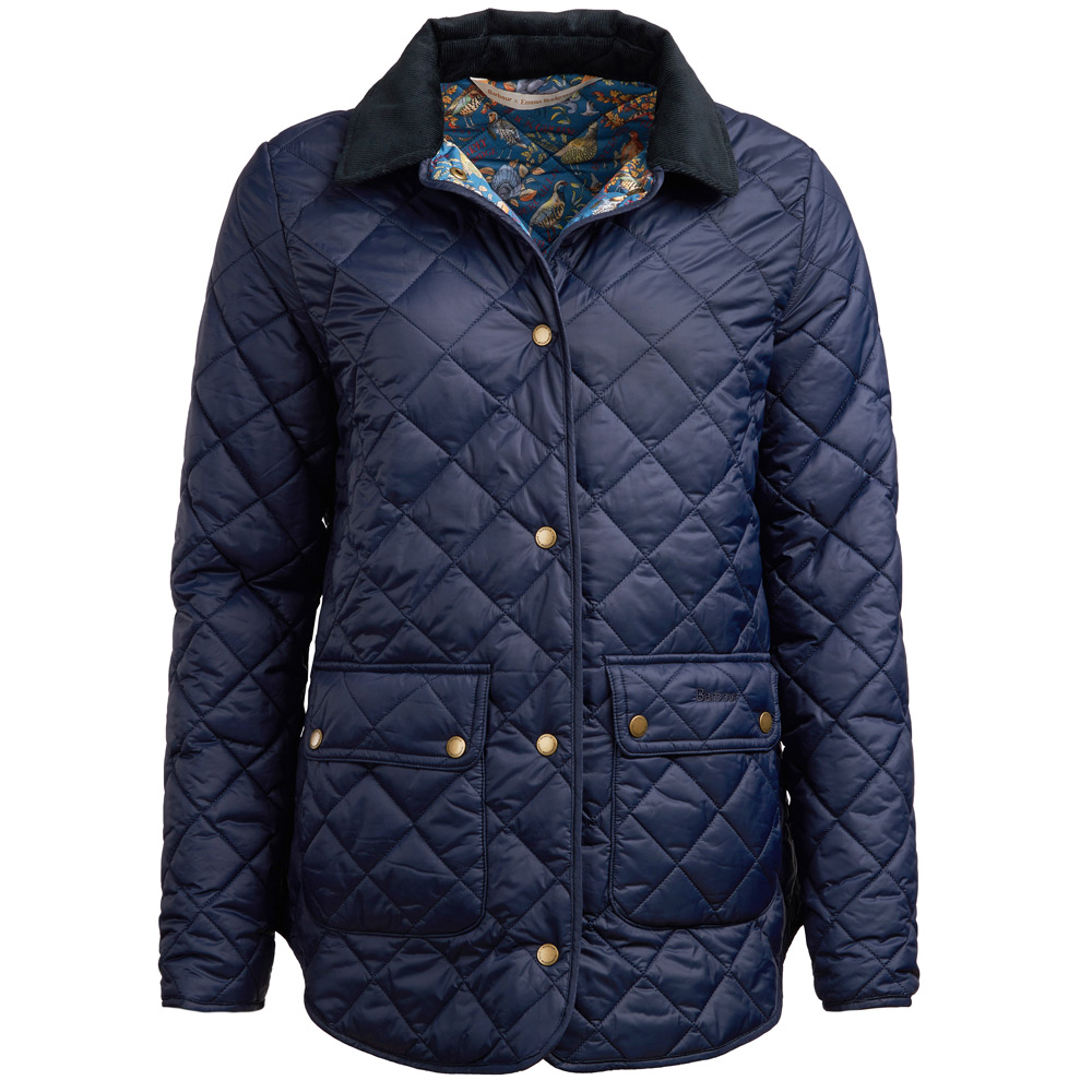 Damesjas Naomi quilt Navy/stone