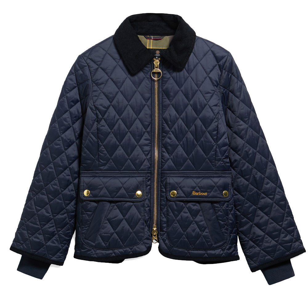 Damesjas Quilted Beadnell Navy/ Classic