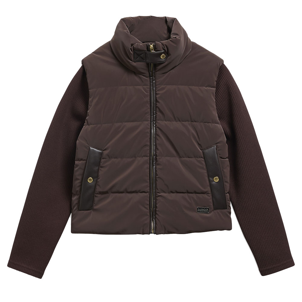 Damesjas Quilted Sweat Balaton Faux Velvet