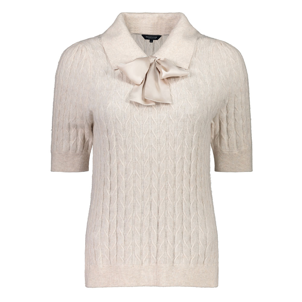 Damestrui Cable Polo collar Moon Mel