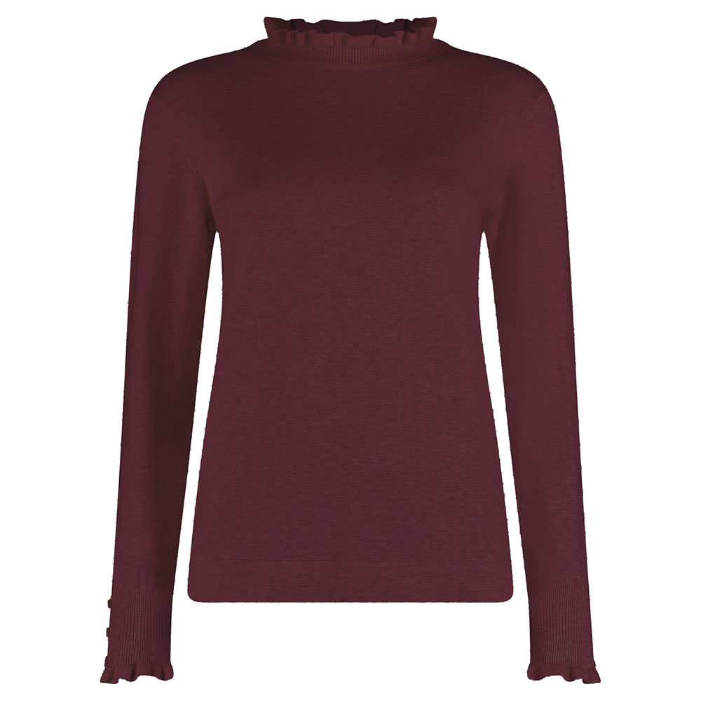 Damestrui Mock Neck Tawny Port