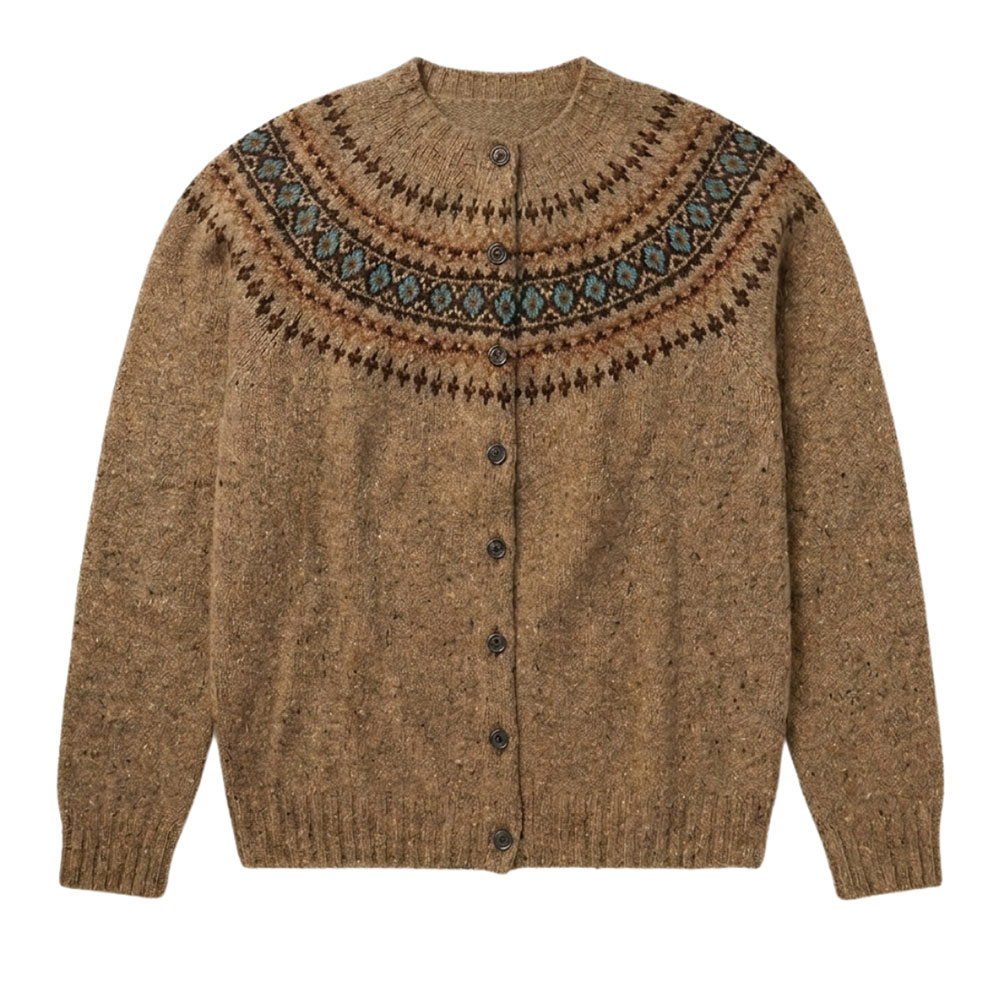 Damesvest Fairisle Yoke Knoydart