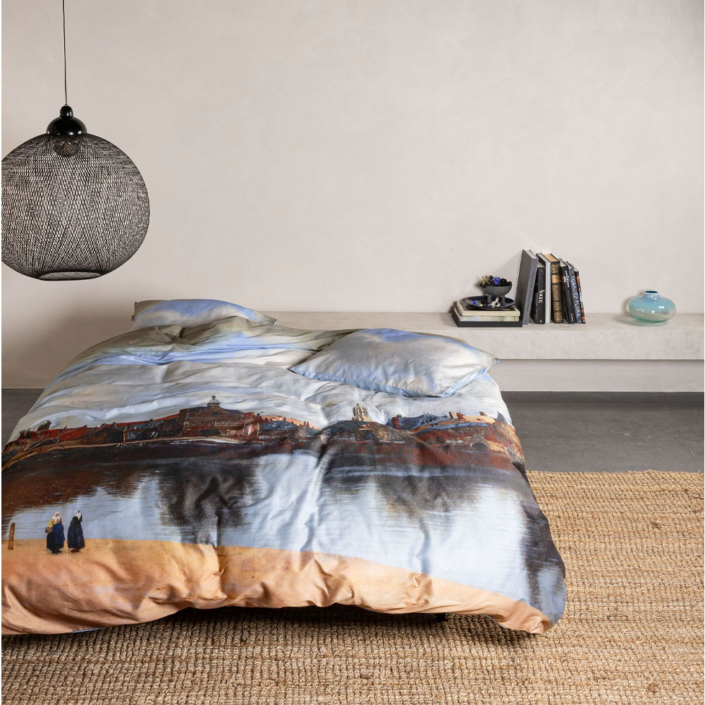 Essenza Dekbedovertrek View on Delft blue Eenpersoons