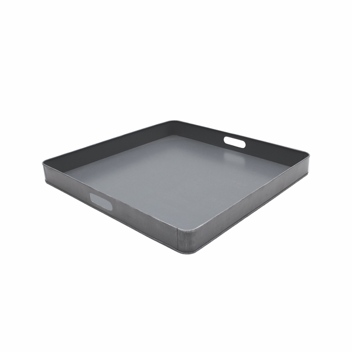 Tray - Antiek grijs - Metaal - 75 cm Tray - Antiek grijs - Metaal - 75 cm