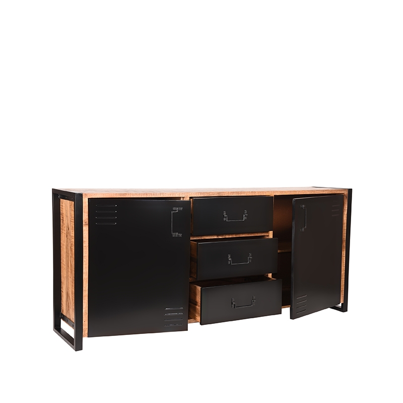 Dressoir Brussels - Rough - Mangohout - 190 cm Dressoir Brussels - Rough - Mangohout - 190 cm