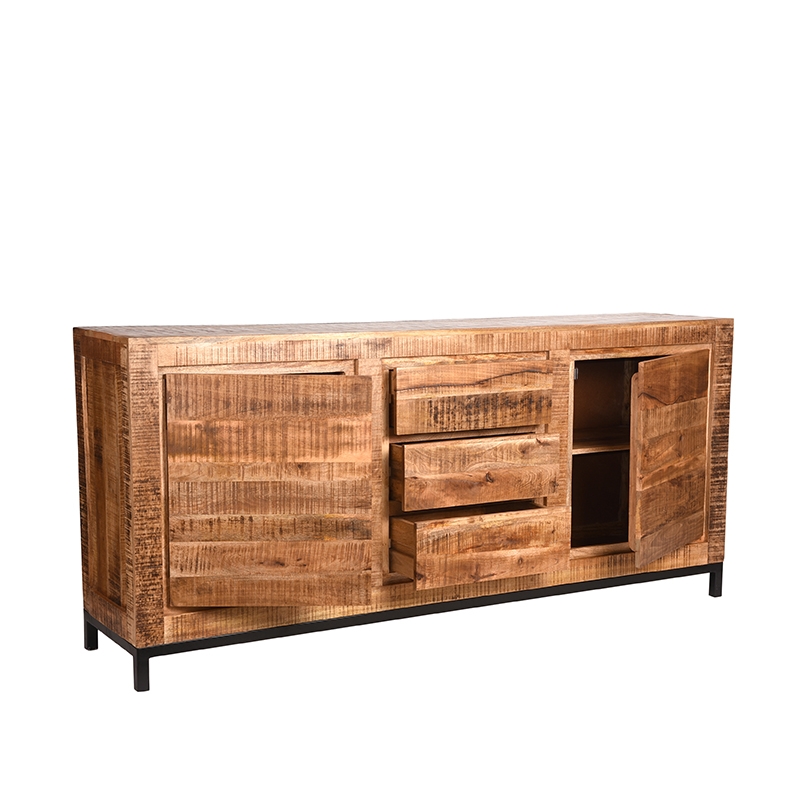Dressoir Ghent - Rough - Mangohout - 190 cm Dressoir Ghent - Rough - Mangohout - 190 cm
