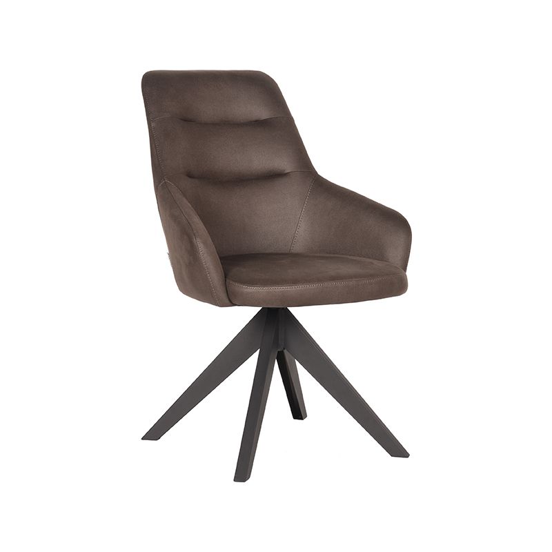 Eetkamerstoel Jace - Antraciet - Microfiber Eetkamerstoel Jace - Antraciet - Microfiber