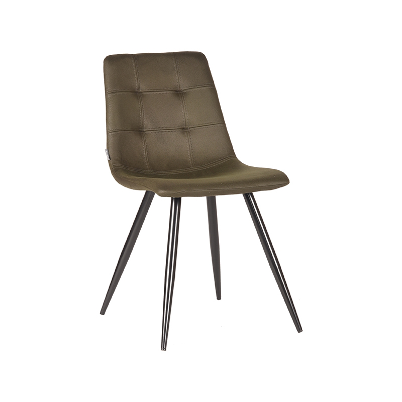 Eetkamerstoel Jay - Army green - Microfiber Eetkamerstoel Jay - Army green - Microfiber