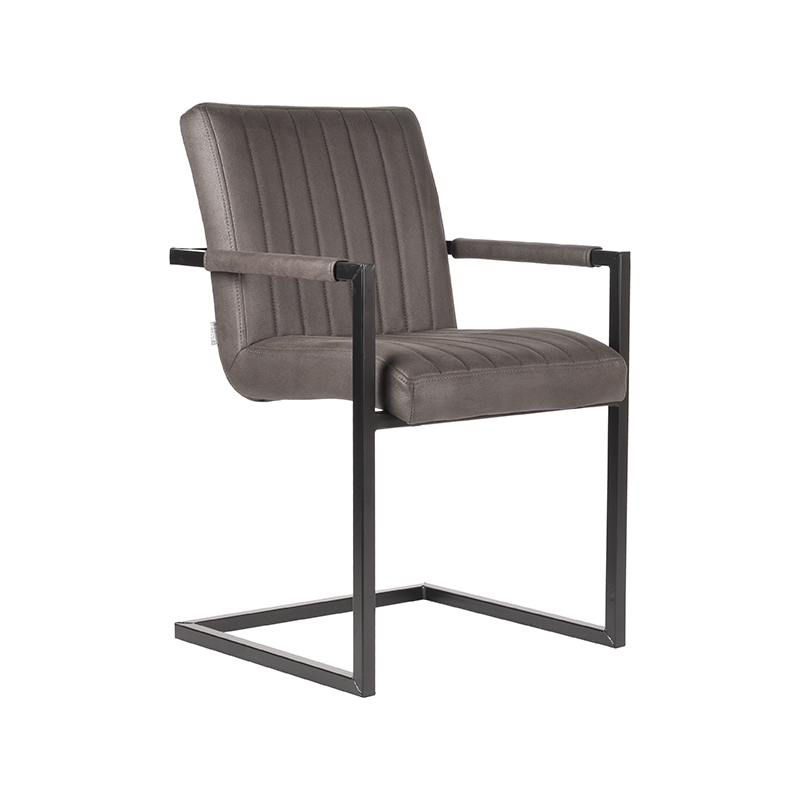Eetkamerstoel Milo - Antraciet - Microfiber Eetkamerstoel Milo - Antraciet - Microfiber