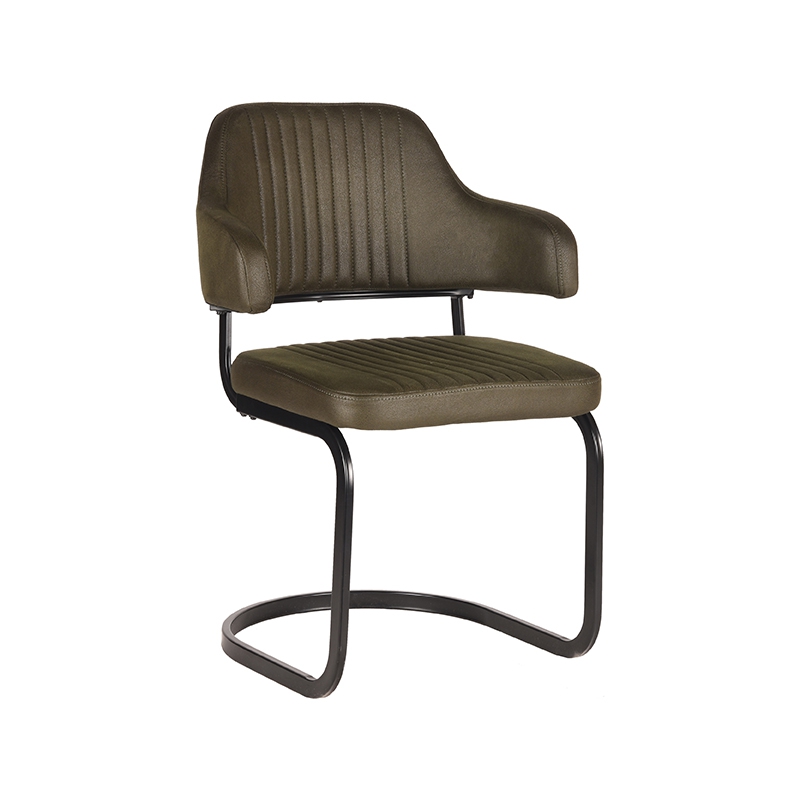 Eetkamerstoel Otta - Army green - Microfiber Eetkamerstoel Otta - Army green - Microfiber