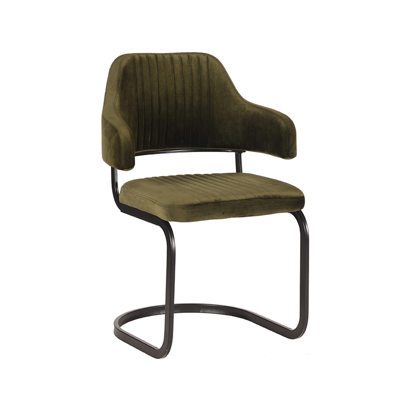 Eetkamerstoel Otta - Army green - Fluweel Eetkamerstoel Otta - Army green - Fluweel