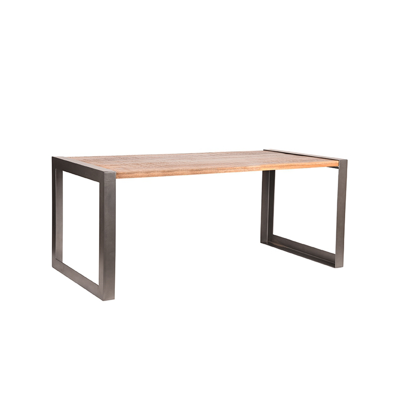 Eetkamertafel Factory - Rough - Mangohout - 240x95 cm Eetkamertafel Factory - Rough - Mangohout - 240x95 cm