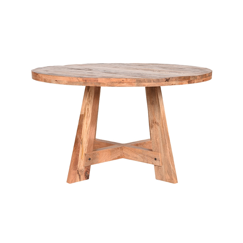 Eetkamertafel Friends - Rough - Mangohout - Rond - 130 cm Eetkamertafel Friends - Rough - Mangohout - Rond - 130 cm