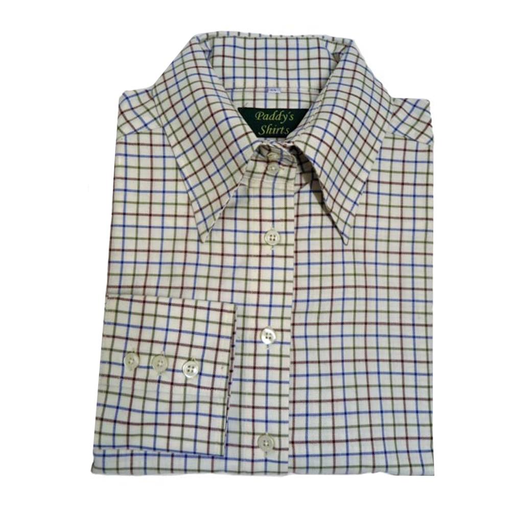 Flanellen Damesblouse Bordeauxrood huismerk kopen in de aanbieding