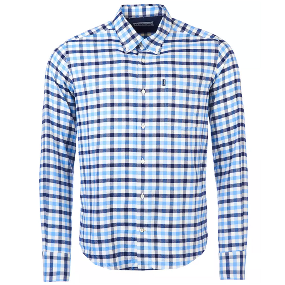 Barbour Flanellen Herenblouse Moss Blauw barbour kopen in de aanbieding Barbour Flanellen Herenblouse Moss Blauw barbour kopen in de aanbieding
