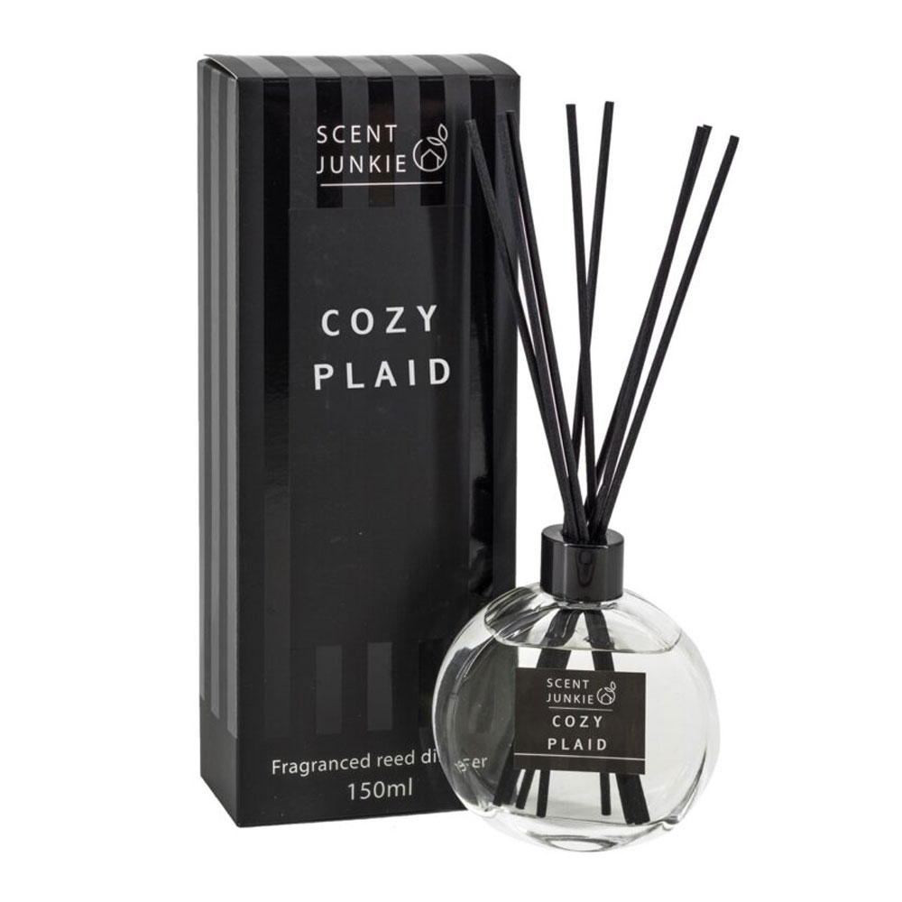 Geurdiffuser met stokjes 350ml cozy plaid