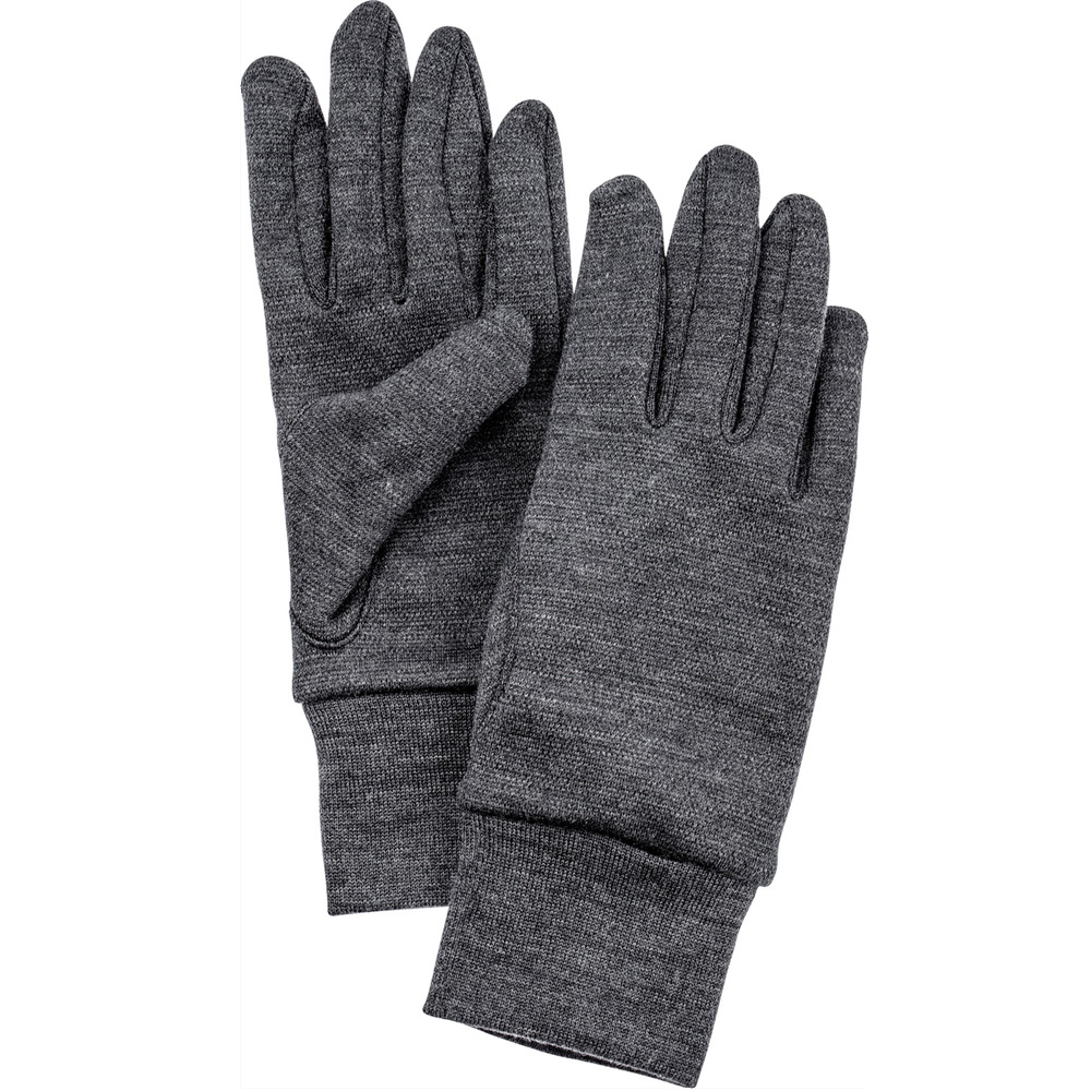 Handschoen heavy merino grijs